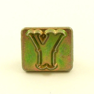 19mm Decorative Letter Y Embossing Stamp