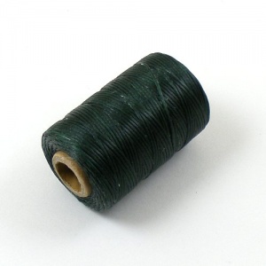 0.6mm Waxed & Braided Polyester Thread Deep Green 100M