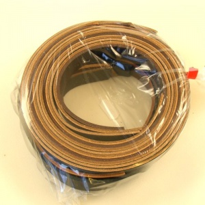 19mm Leather Strips Black Brown & Tan 500g Pack