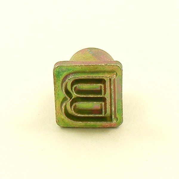12mm Modern Letter B Embossing Stamp artisanleather.co.uk