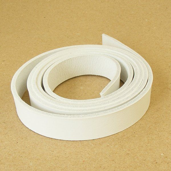 2.83mm White Leather Strip artisanleather.co.uk