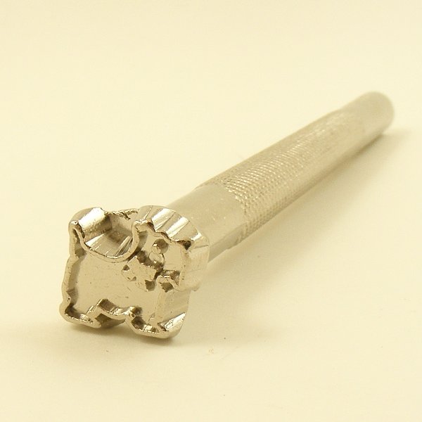 E672 Leather Embossing Stamp Dog artisanleather.co.uk