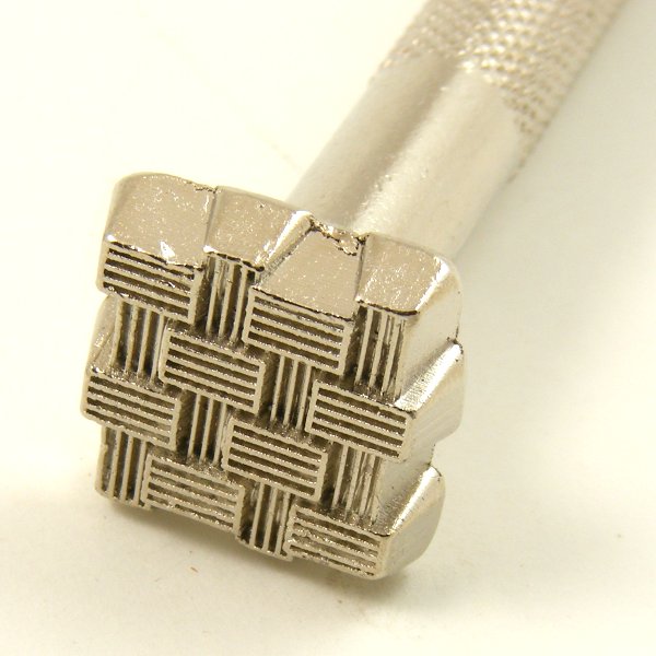 K146 Embossing Stamp Basket weave artisanleather.co.uk