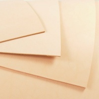 3.6 - 4mm Undyed Veg Tan Tooling Leather A4