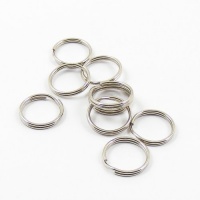 1/3 OFF 12mm Nickel Plated Split Rings x 100