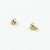 6mm Double Cap Brass Plated Rivets Pack of 30