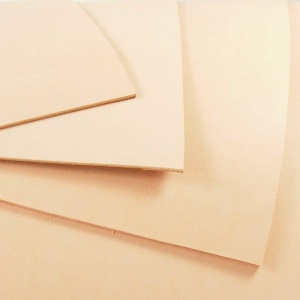 1.7-1.9mm Undyed Veg Tan Tooling Leather A4