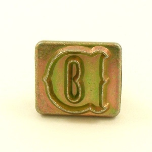 19mm Decorative Letter D Embossing Stamp