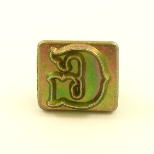 19mm Decorative Letter G Embossing Stamp