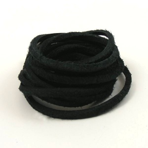Leather Boot Lace Black 4 Metres
