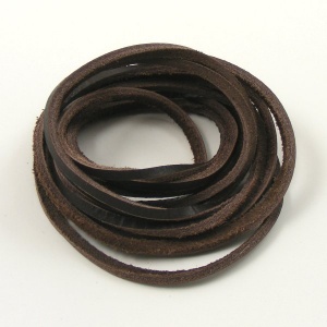 Leather Boot Lace Dark Brown 4 Metres