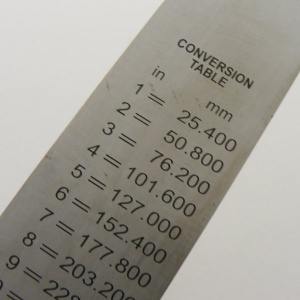6 inch 15cm Metal Ruler