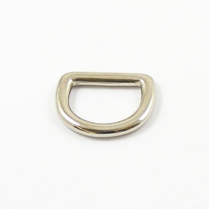 16mm 5/8'' Nickel Plated Shallow D Ring