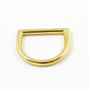 Brass d ring with clip clearance