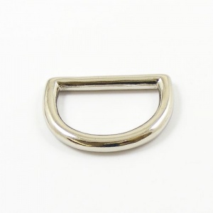 25mm 1'' Nickel Silver Shallow D Ring