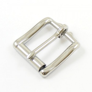 Stainless Steel Roller Belt Buckle 25mm (1 inch) - artisanleather.co.uk