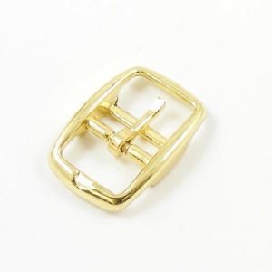 Cavessson Double Bar Buckle Brass Plated 19mm