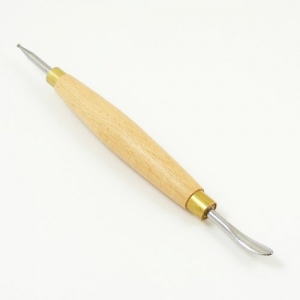 Modelling Tool - Spoon & Stylus - Wooden Handle
