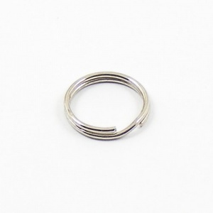 10 Small 12mm Split Rings Nickel Plated