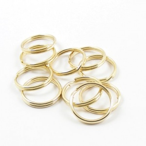 19mm Brassed Split Rings x 10