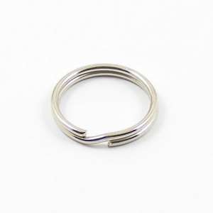 10 Medium Split Rings Nickel Silver 3/4'' 19mm