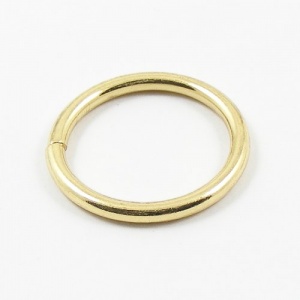 O Ring Brass Plated Steel 25mm 1 inch