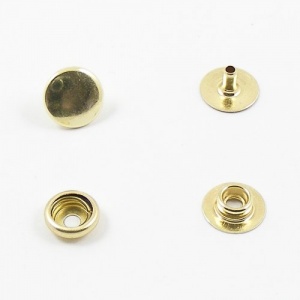 13mm Brass Plated Press Studs