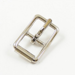 16mm CAST BRASS Nickel Plated Whole Roller Buckle
