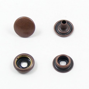 15mm Bronze / Copper effect Press Studs