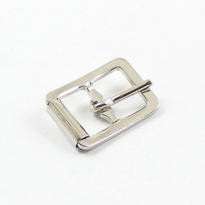 12mm Stamped Whole Roller Buckle - Nickel Plated