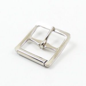 25mm Stamped Whole Roller Buckle - Nickel Plate