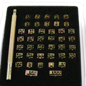 SIZING STAMPS For Belts, Hats, Shoes etc 4.7mm