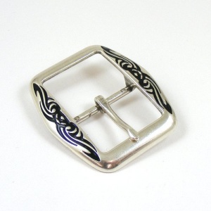Celtic Pattern Silver Plated Belt Buckle