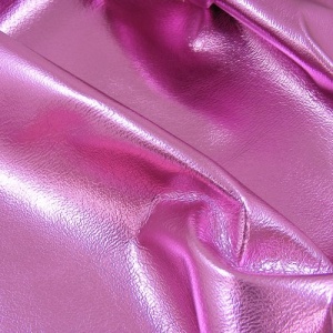 TO CLEAR 0.8-1mm Metallic Foiled Pigskin CANDY PINK 30x60cm