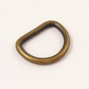 32mm 1 1/4'' Antiqued Brass Effect D Rings
