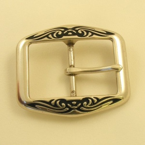 Celtic Pattern Silver Plated Belt Buckle