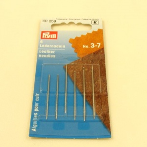 Pack of 6 Leather Point Prym Hand Sewing Needles