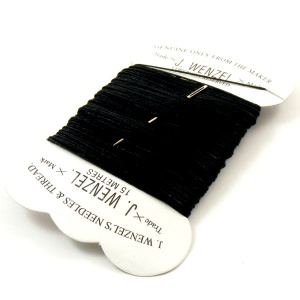 Black Linen Wenzel Carded Thread