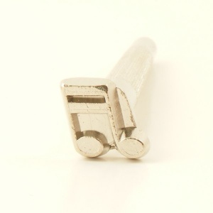 E572 Leather Embossing Stamp Double Musical Note