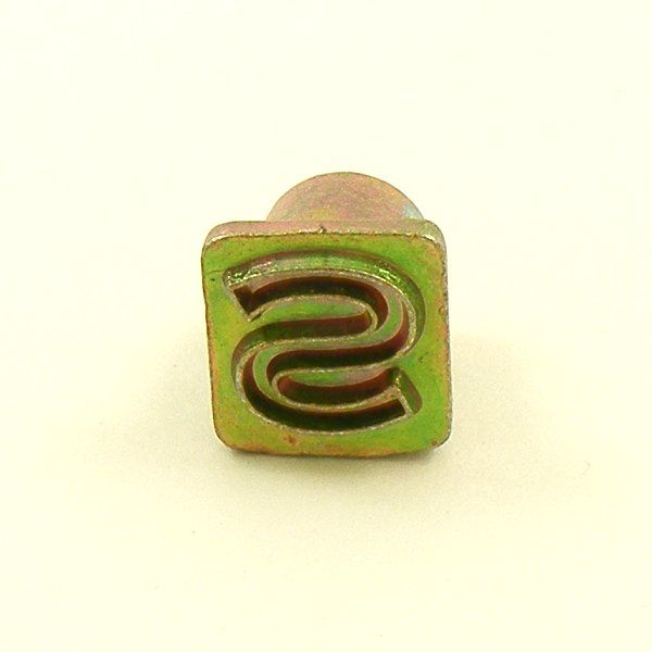 12mm Modern Letter S Embossing Stamp artisanleather.co.uk