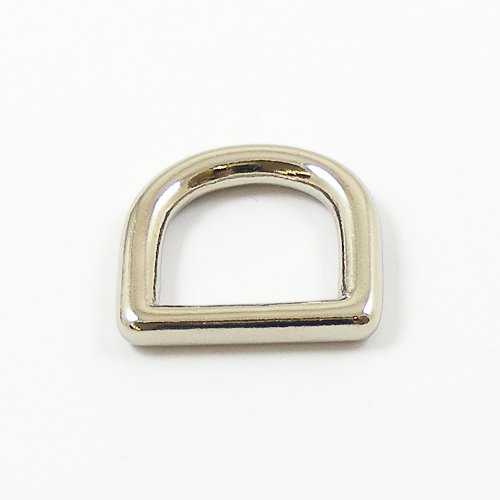 16mm 5/8" Nickel Plated Deep D Ring artisanleather.co.uk