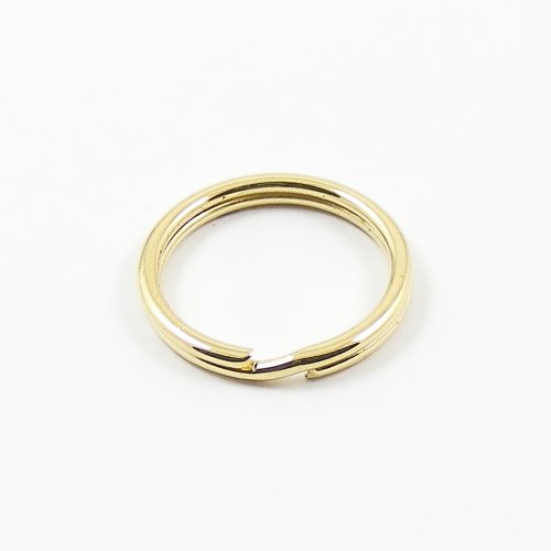 HALF PRICE 25mm Brassed Split Rings x 10 artisanleather.co.uk