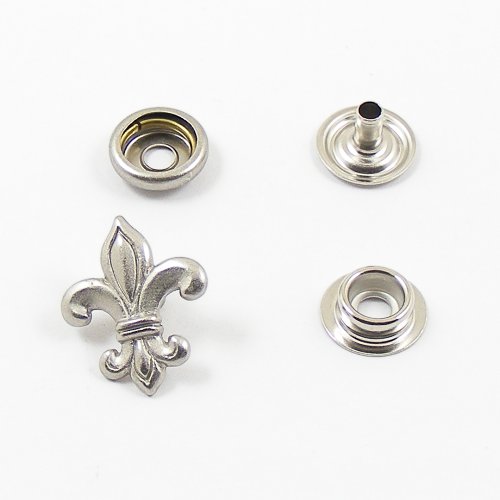 Decorative Press Stud Fleur De Lys Artisanleather Co Uk