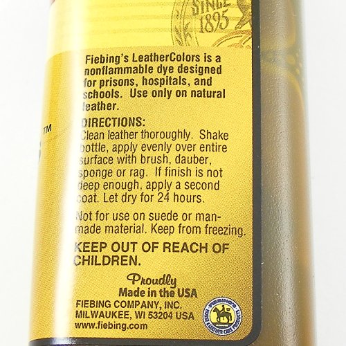 Fiebings Leathercolors Leather Dye Medium Brown artisanleather.co.uk