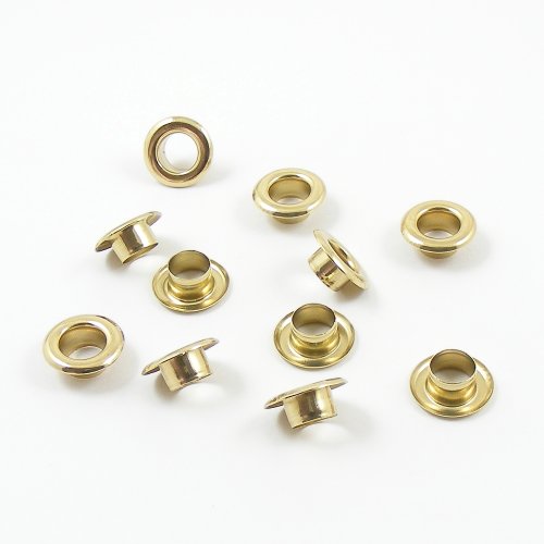1/3 OFF 7.9mm Brass Plated Eyelets / Grommets - artisanleather.co.uk