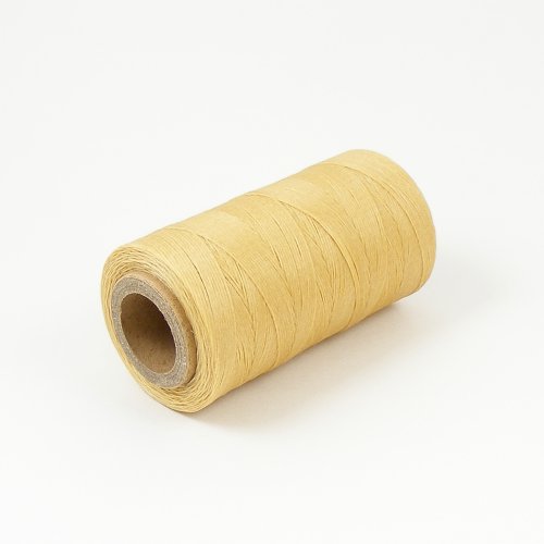 0.5mm Waxed & Braided Polyester Thread Beige 400M artisanleather.co.uk