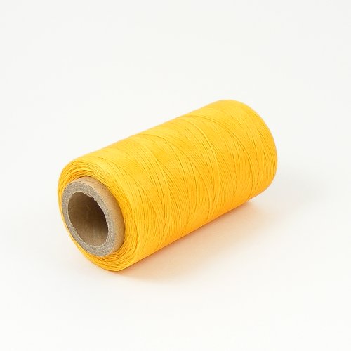 0.8mm Waxed & Braided Thread Yellow 300M artisanleather.co.uk