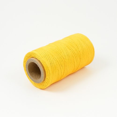 1mm Waxed & Braided Polyester Thread Yellow 200m artisanleather.co.uk