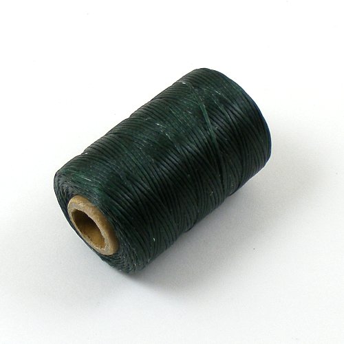 0.6mm Waxed & Braided Polyester Thread Deep Green 100M artisanleather