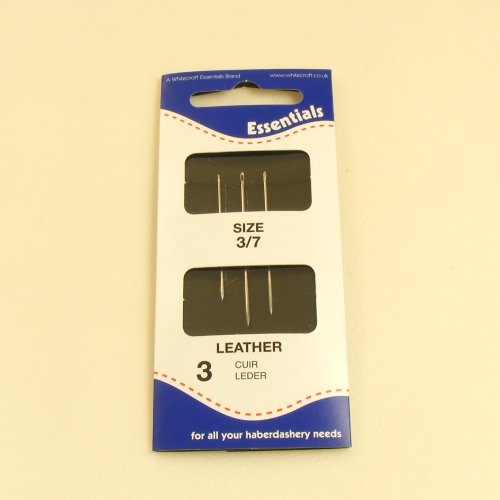 3 Pack of Leather Hand Sewing Needles (Glovers) artisanleather.co.uk